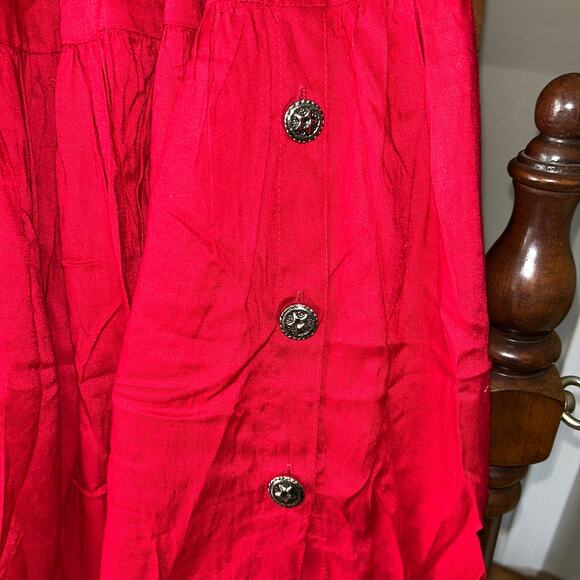 Vintage red skirt by BFA Classics western country prairie 1X square dance - Picture 3 of 11